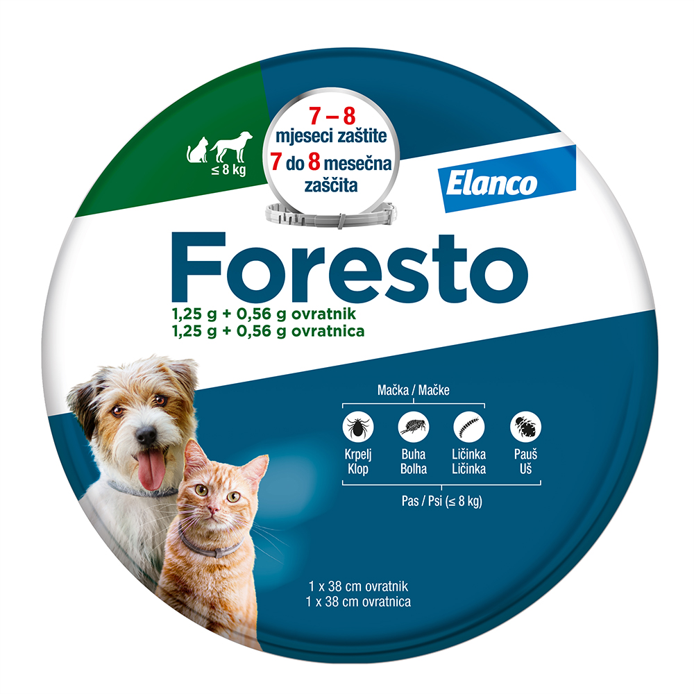 Elanco Foresto Ogrlica - mace i mali psi (1-8 kg)