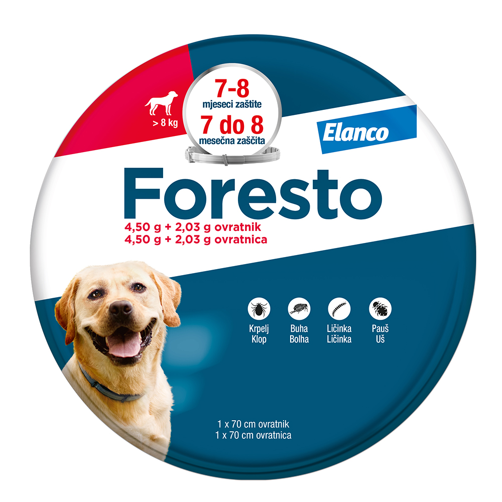 Elanco Foresto Ogrlica - veliki psi (8 kg)