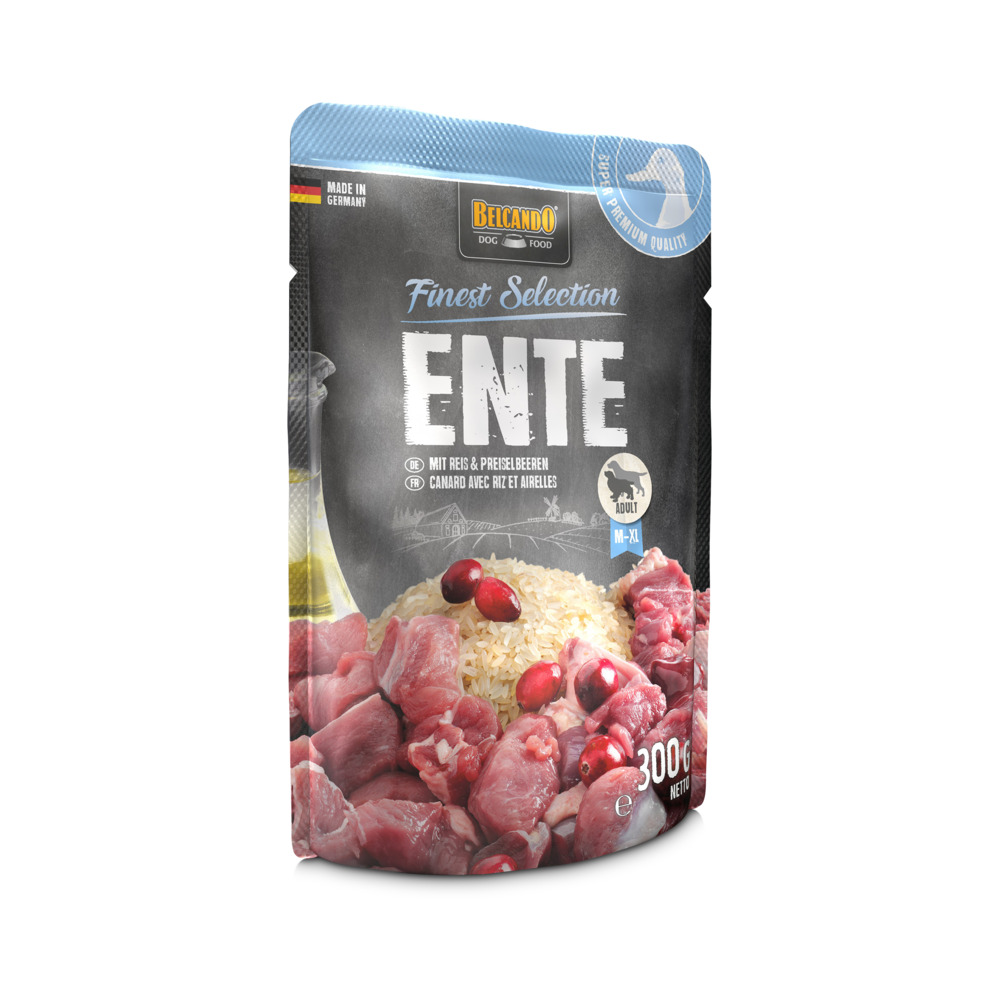 BELCANDO Pas Patka&Riža&Brusnica 300g