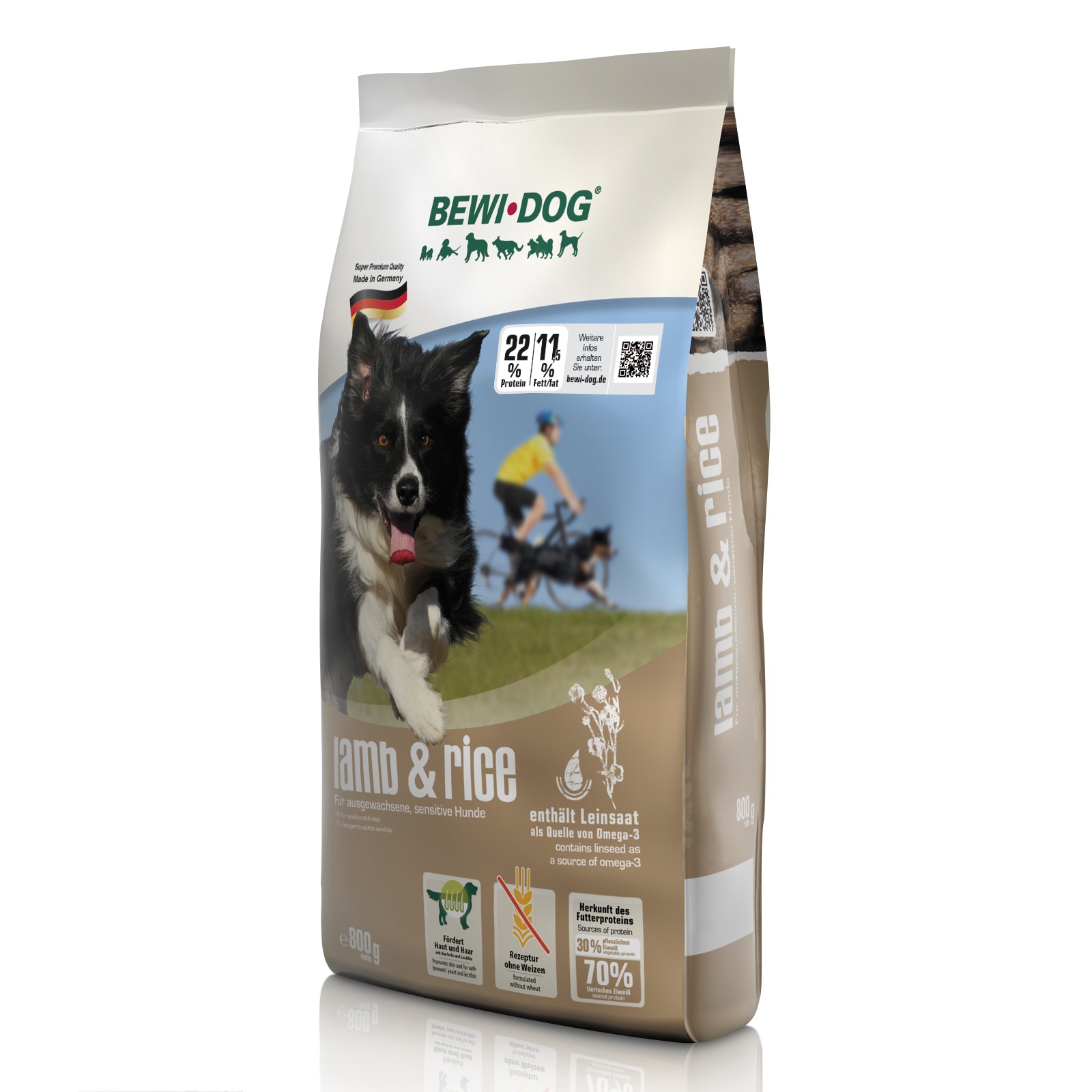 BEWI DOG Janjetina&riža 800g