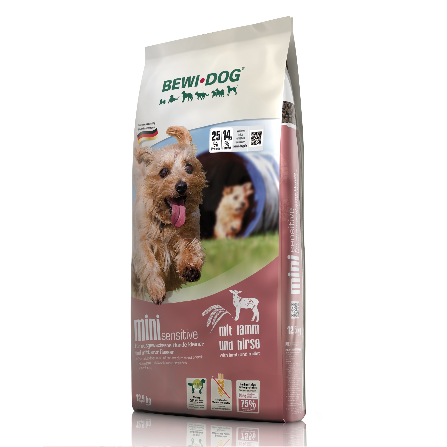 BEWI DOG Mini sensitive janjetina i proso 12,5kg