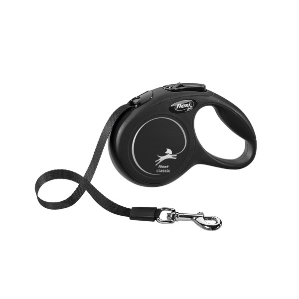 FLEXI New classic XS traka 3 m crna