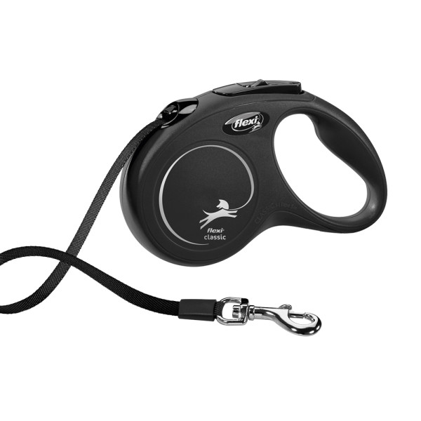 Flexi NEW CLASSIC S uže 5m crna