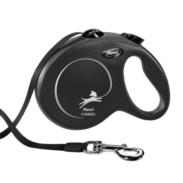 Flexi NEW CLASSIC L traka 5m crna