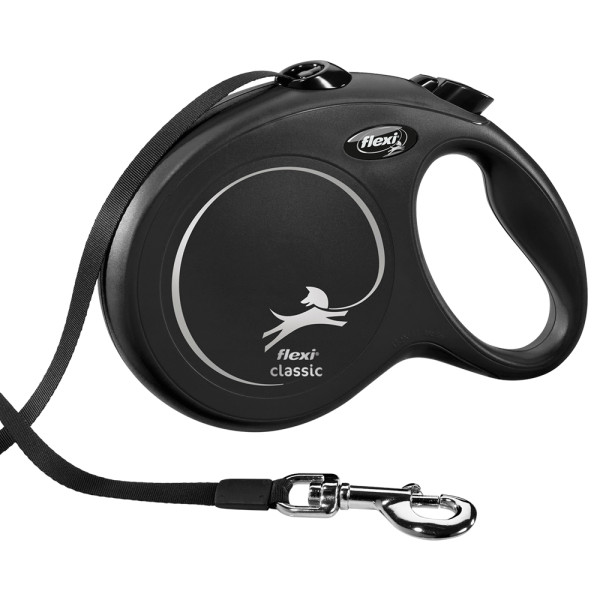 Flexi Classic L traka 8m crna