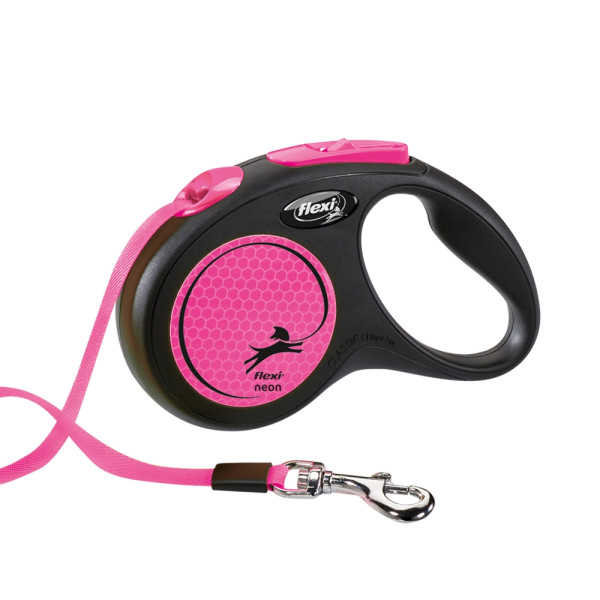 Flexi NEW NEON S traka 5 metara neon roza