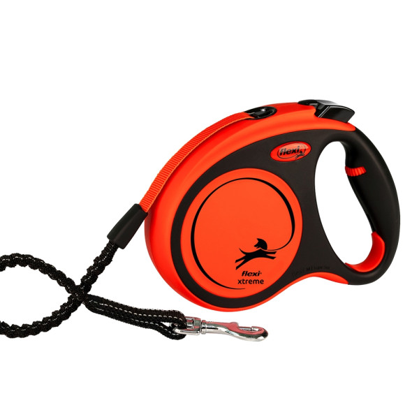 Flexi XTREME M traka 5 m crna/narančasta