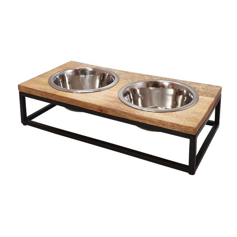 NOBBY Posuda aluminijska na stalku dupla 0,8L