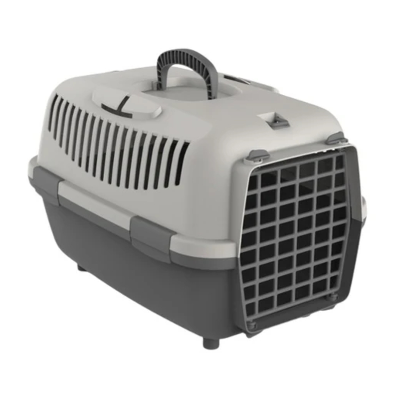 PETMAX NOMADE 1 transporter sivi 48x32x32