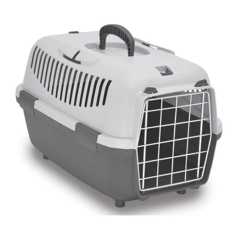 PETMAX NOMADE LUX 1 transporter sivi 48x32x32cm