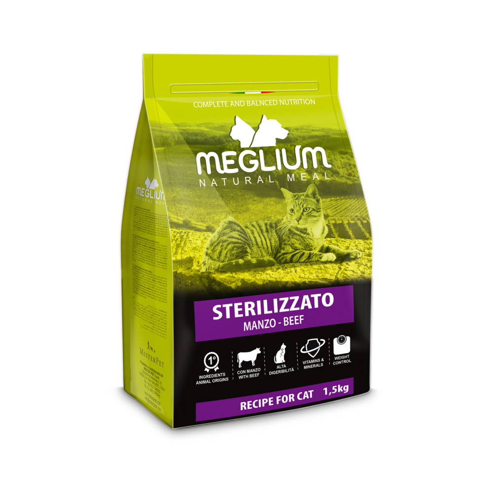 Meglium Cat Sterilsed govedina 1,5kg