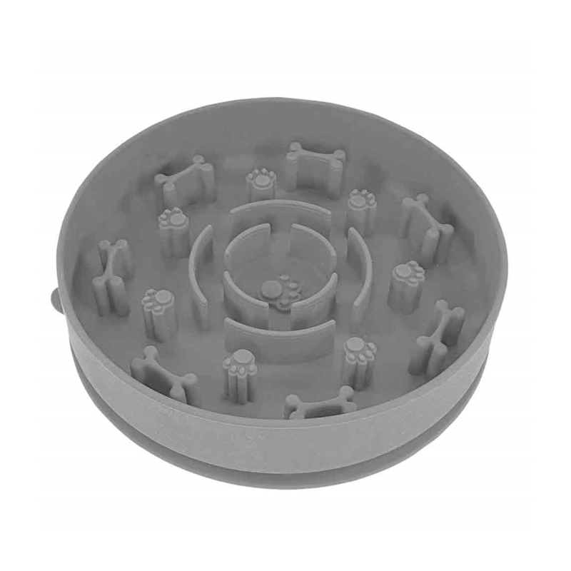 NOBBY Silikonska posuda za sporo hranjenje BONE 16 x 4 cm