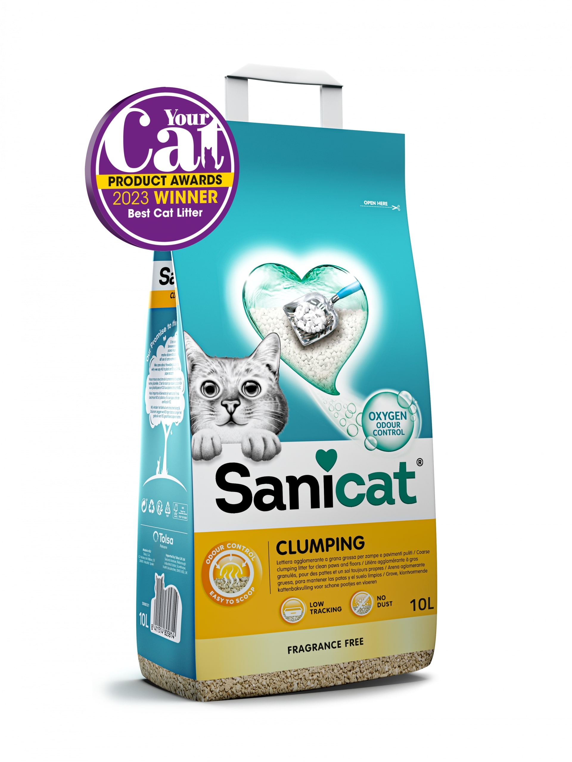 Sanicat Clumping unscented 10l
