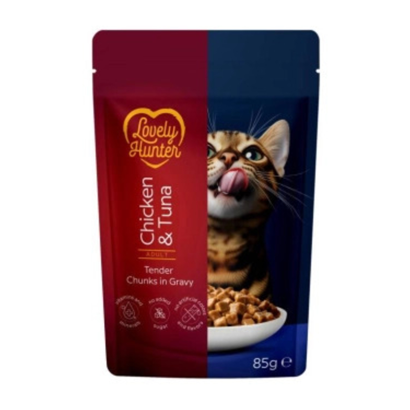 Lovely Hunter ADULT CAT piletina i tuna 85g