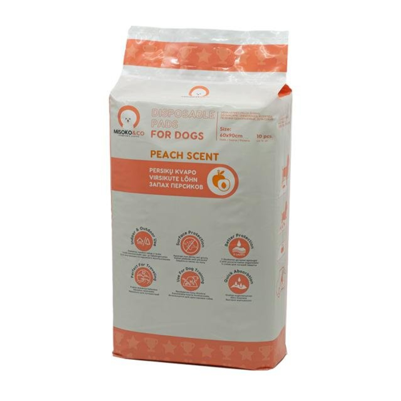  MISOKO prostirka za štence breskva 10kom 60x90cm