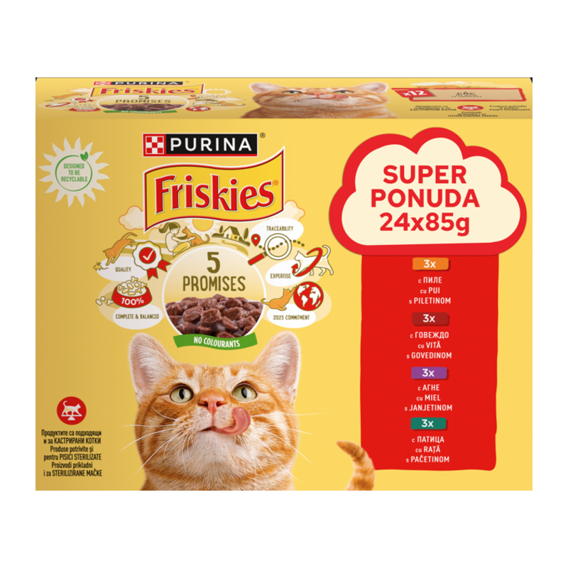 Friskies MM Multipack meso 24x85g