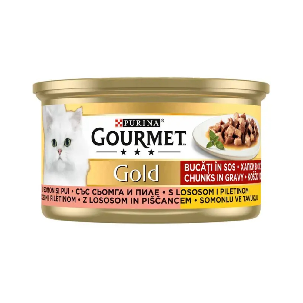 Gourmet Gold Losos i Piletina 85 g