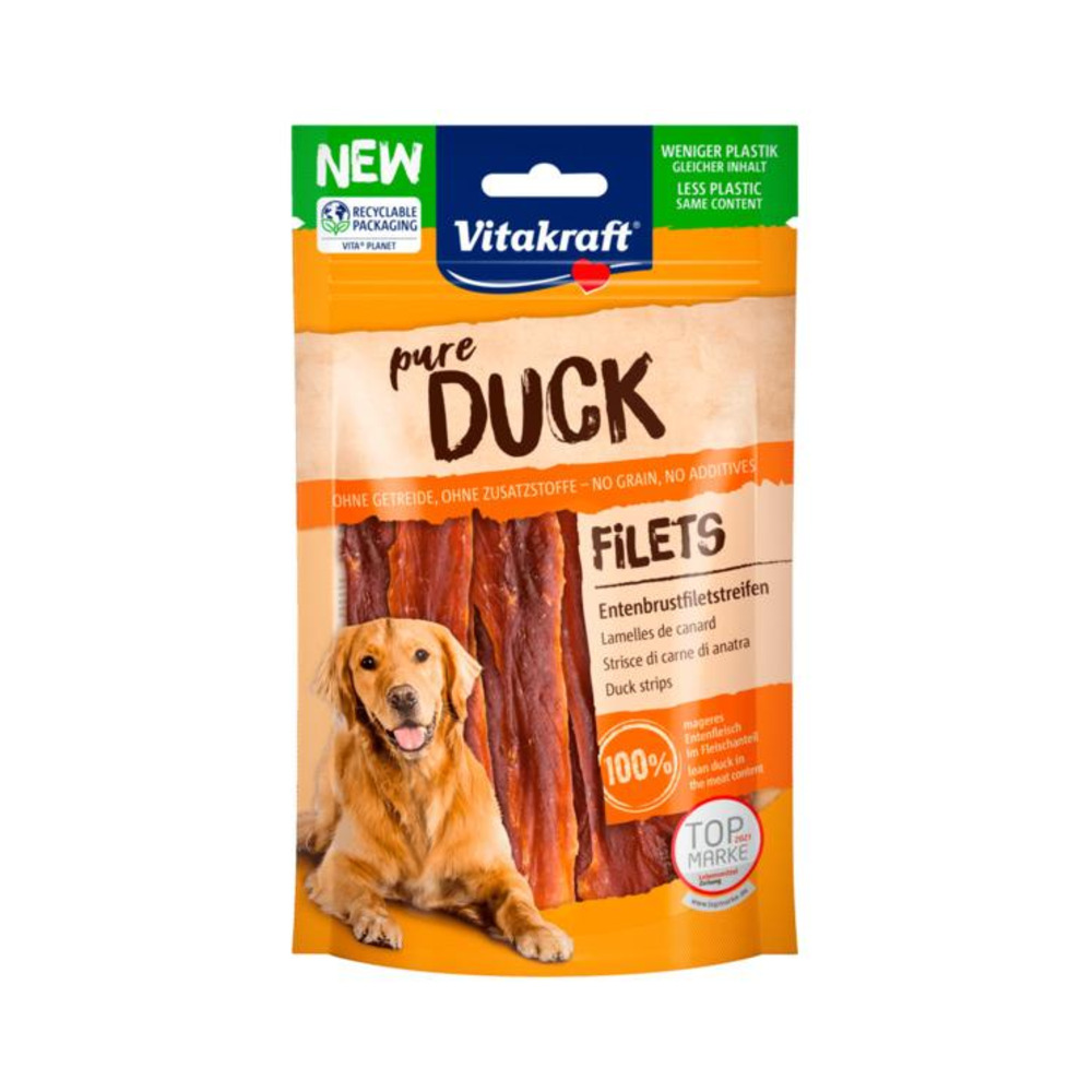 VITAKRAFT Žvakalica strips patka 80g