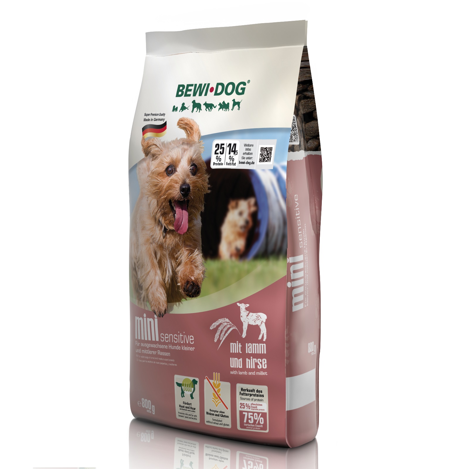 Bewi Dog Mini sensitive janjetina i proso 800 g