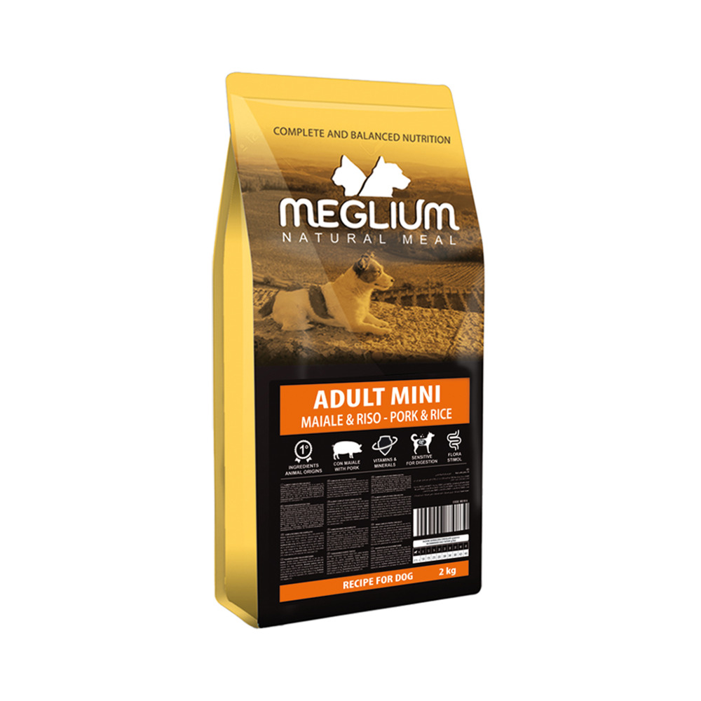 Meglium Dog Adult Mini svinjetina i riža 2 kg