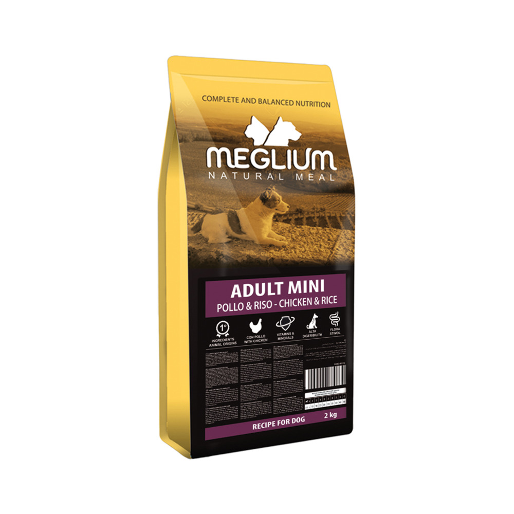 Meglium Dog Adult Mini piletina i riža 2 kg