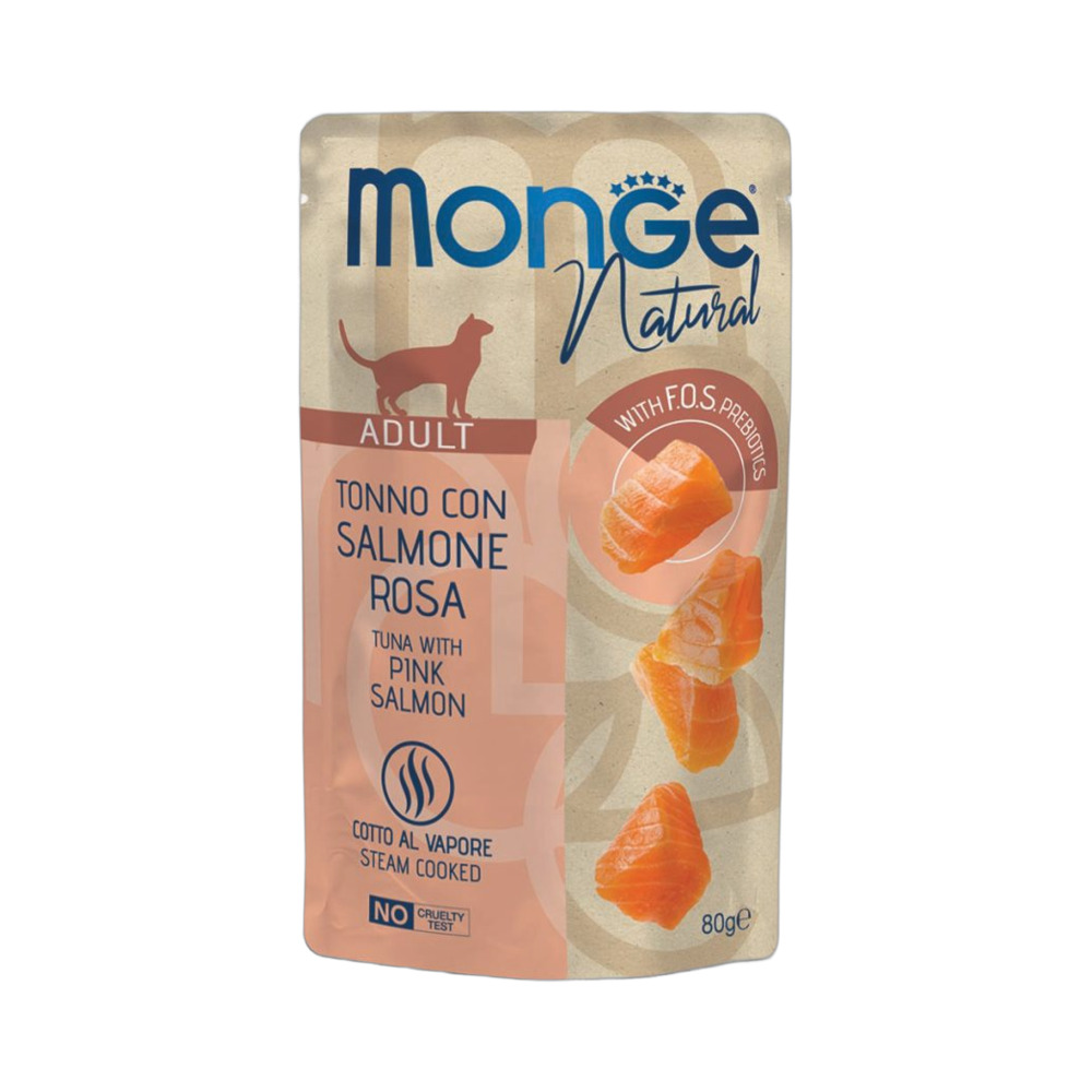 MONGE Natural tuna i losos 80g