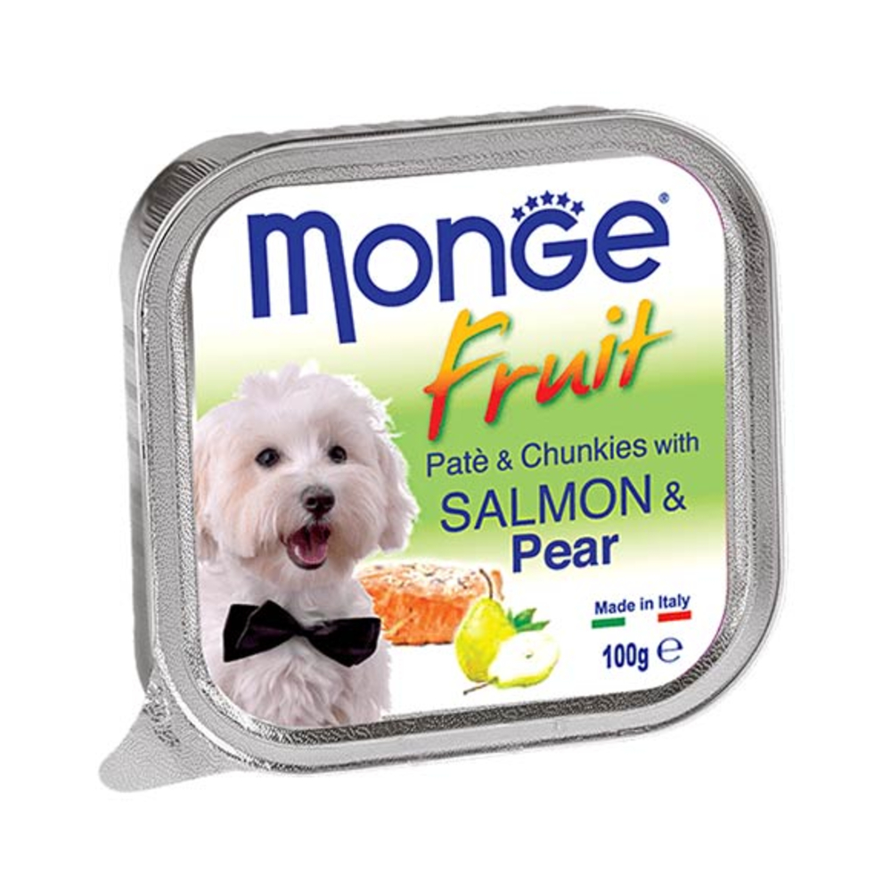 MONGE Fruit pašteta losos i kruška 100 g