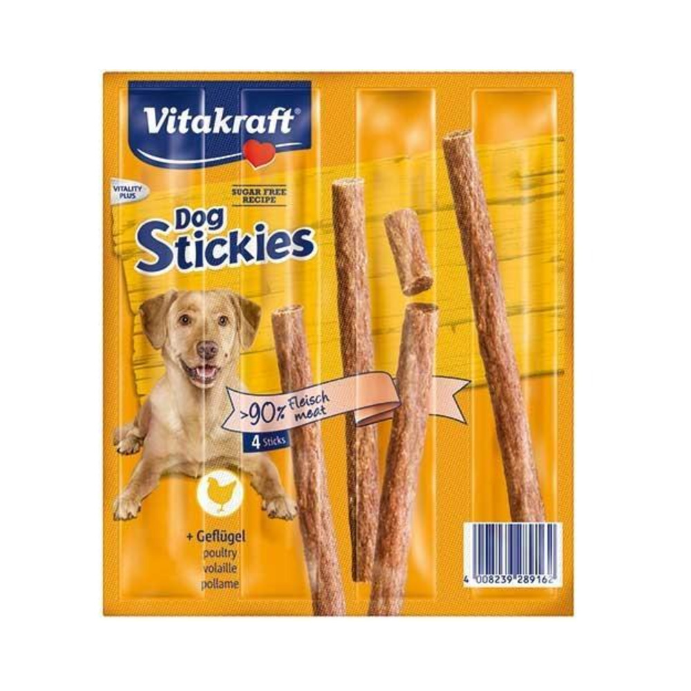 VITAKRAFT Poslastica Dog Stickies perad 4x11g