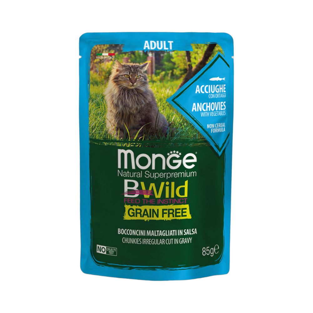 MONGE cat BW Adult inćun&povrće 85g