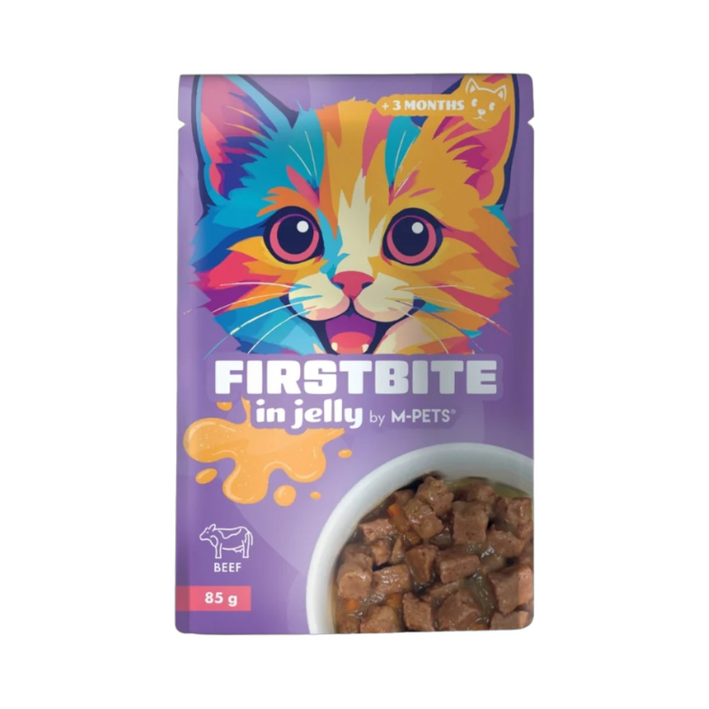 M-PETS cat FIRSTBITE Govedina 85g