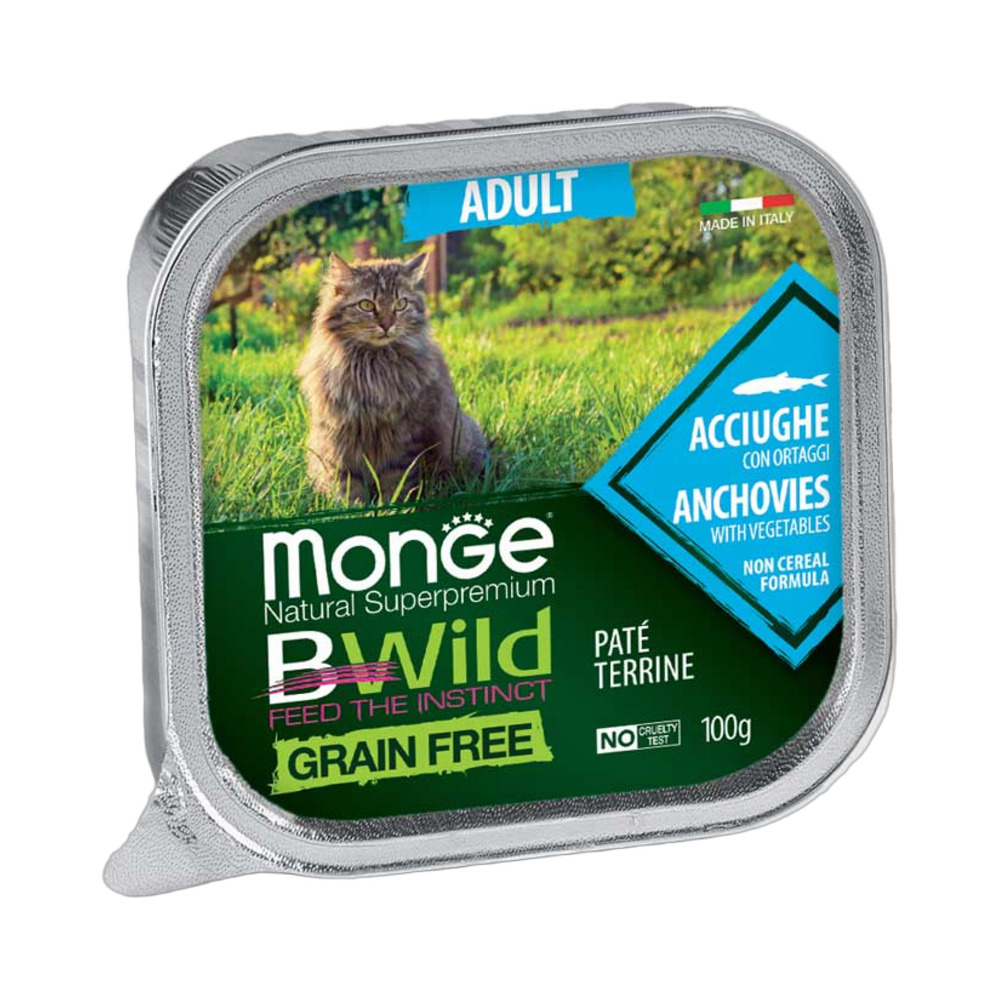 MONGE cat BW Adult inćun&povrće 100g
