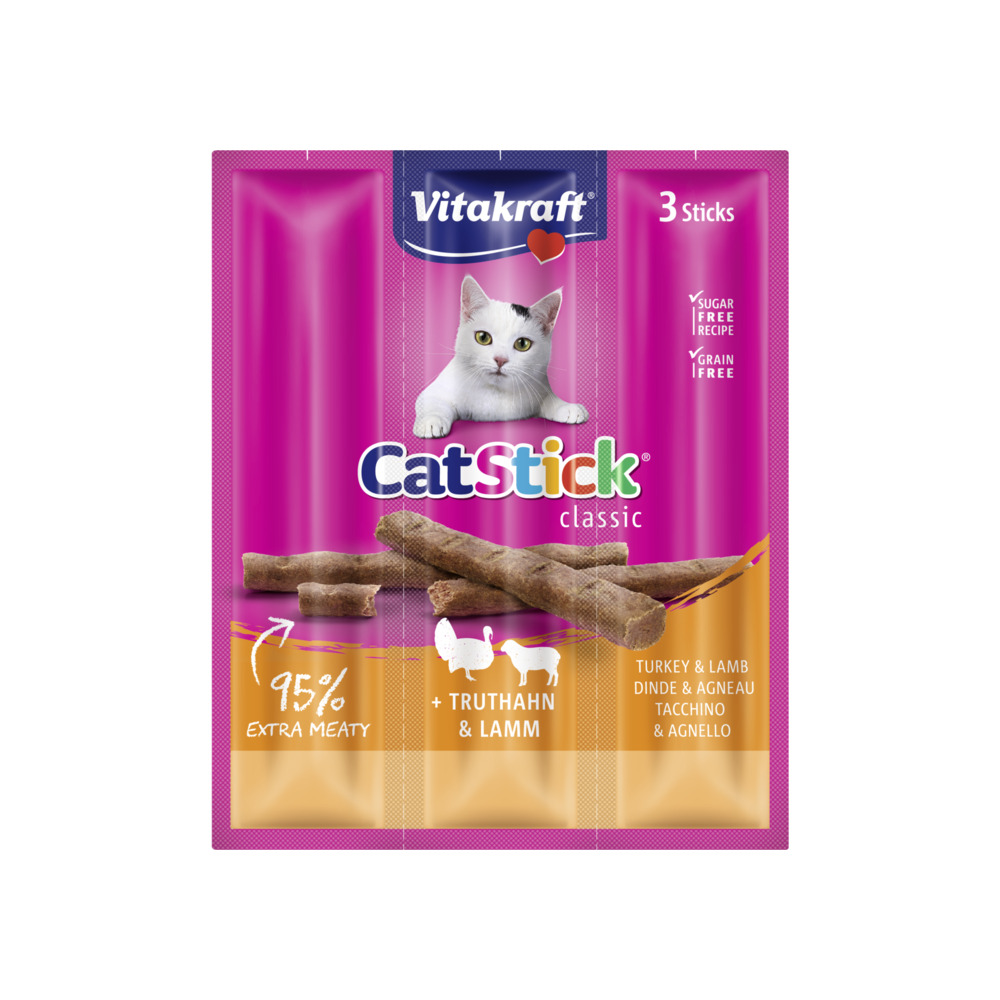 Vitakraft Poslastica cat.stick mini puran/janjetina 3 kom