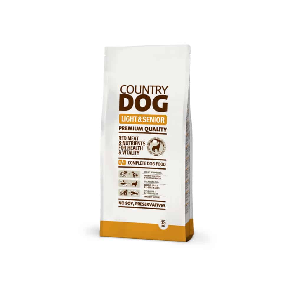 Country Dog Senior & light - crveno meso 15 kg