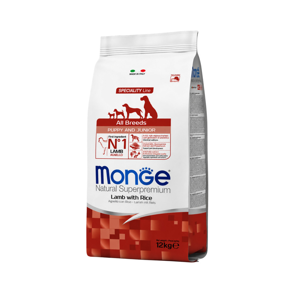 MONGE PUPPY all breed janjetina,riža i krumpir 12kg