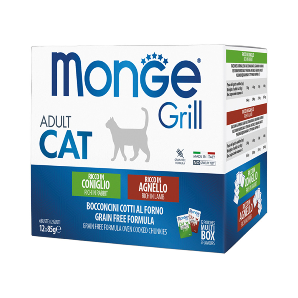 MONGE cat Grill multipack adult 12x85g