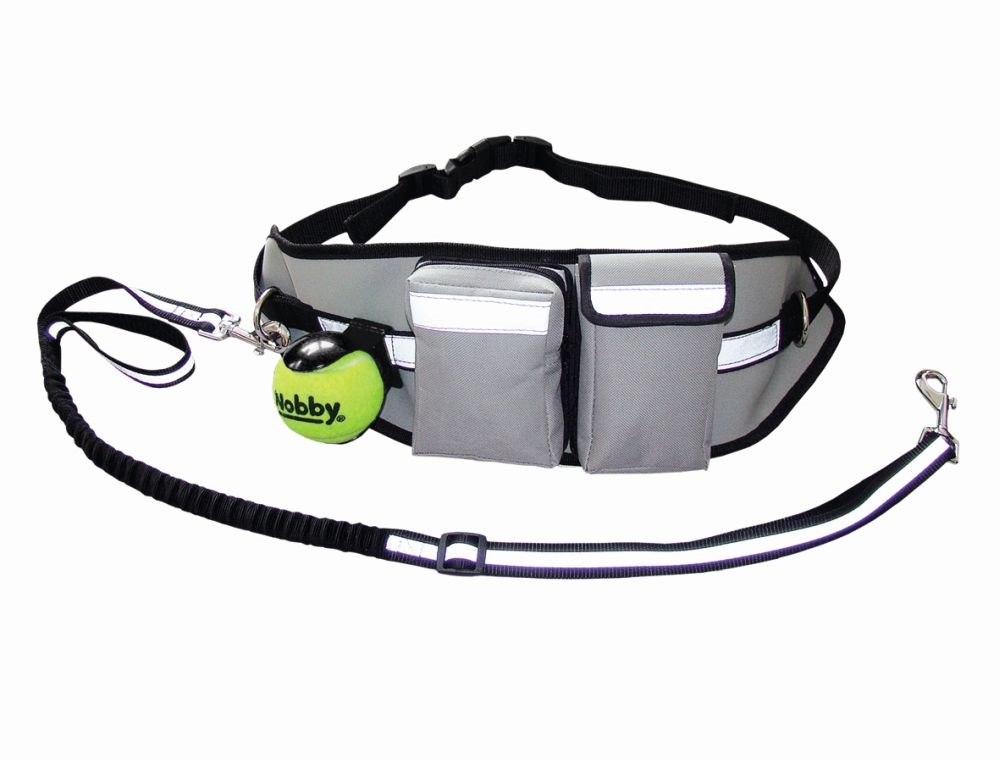 Nobby Pojas sa torbom EXPERT sivi 95-120cm