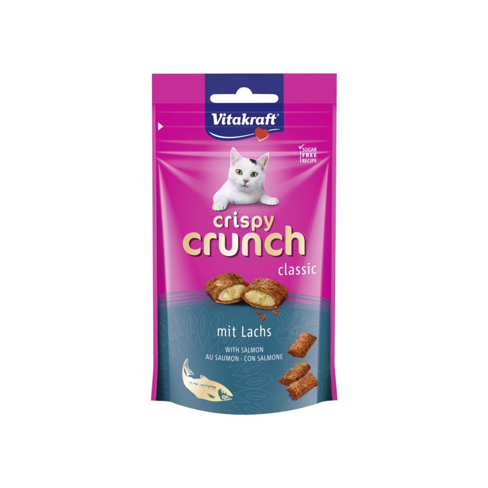 Vitakraft Poslastica Crispy Crunch, losos 60 g