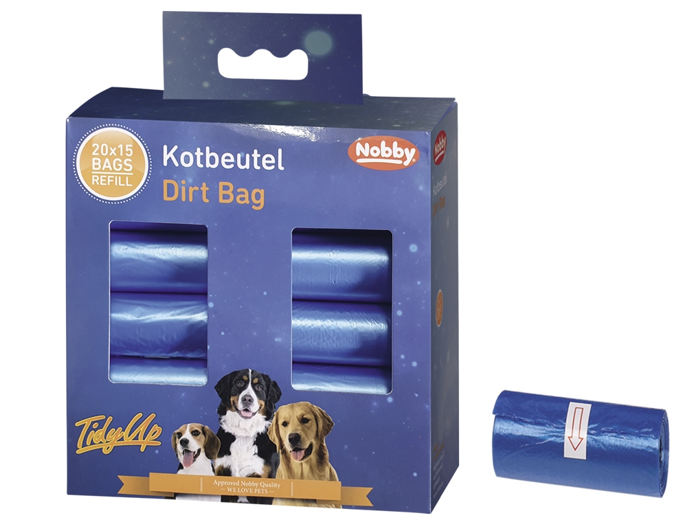 Nobby TidyUp vrećice za izmet 20 rola plava