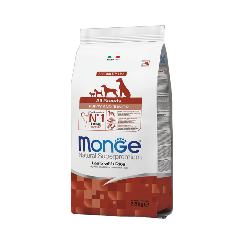 MONGE PUPPY all breed janjetina,riža i krumpir 2,5 kg