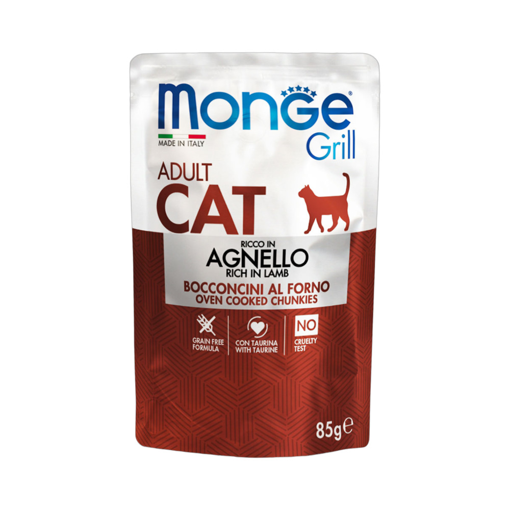MONGE cat Grill adult janjetina 85g