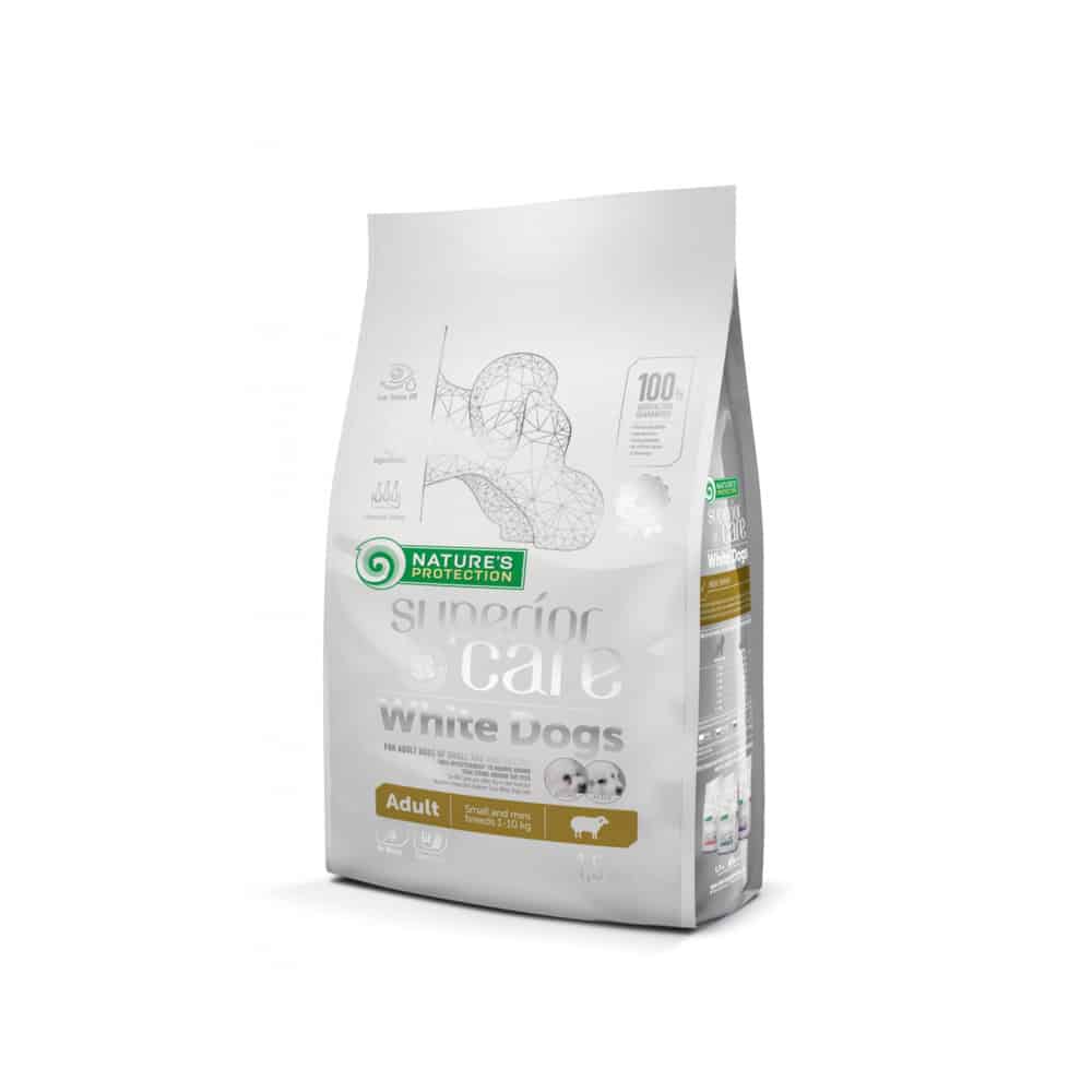 Nature's Protection White dog Lamb adult small i mini breeds 1,5 kg