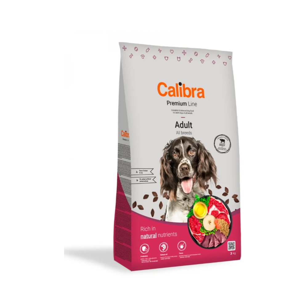 CALIBRA Dog Premium Line Adult govedina 3 kg