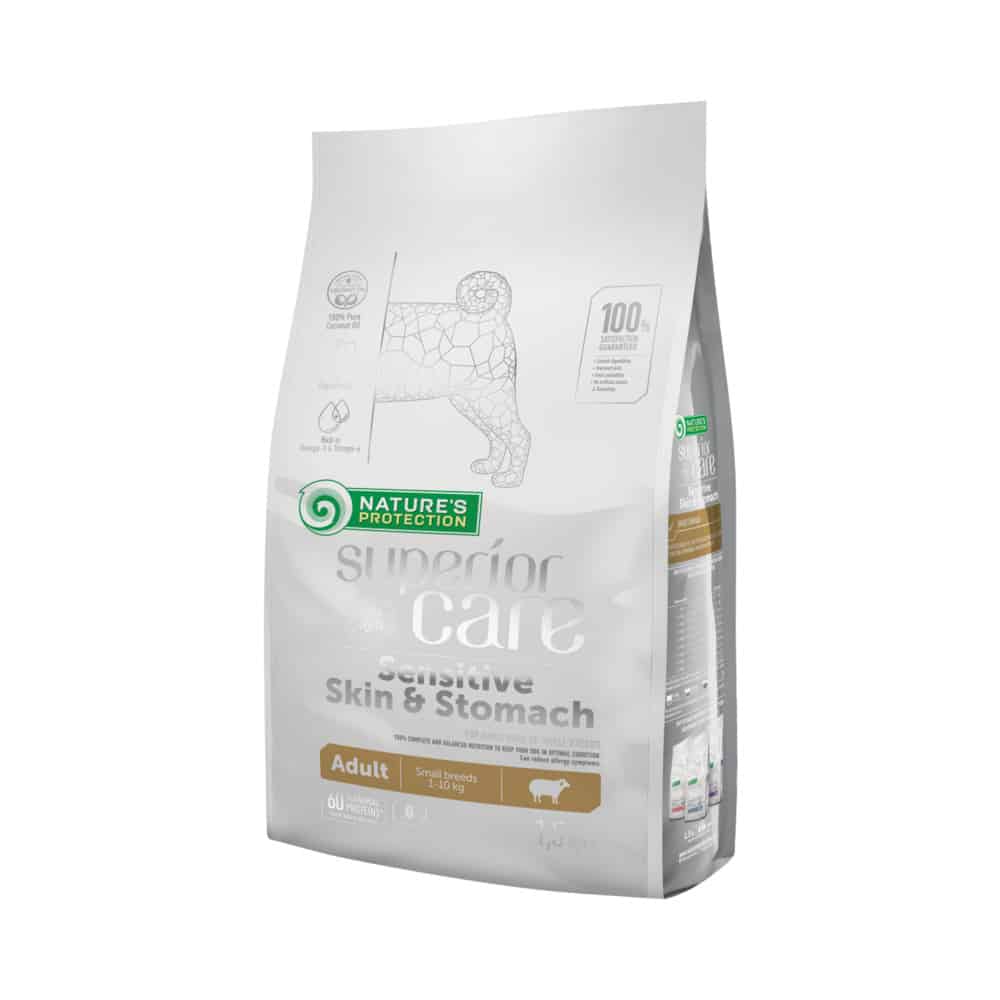 Nature's Protection Sensitive Skin i Stomach lamb adult small breeds 1,5 kg