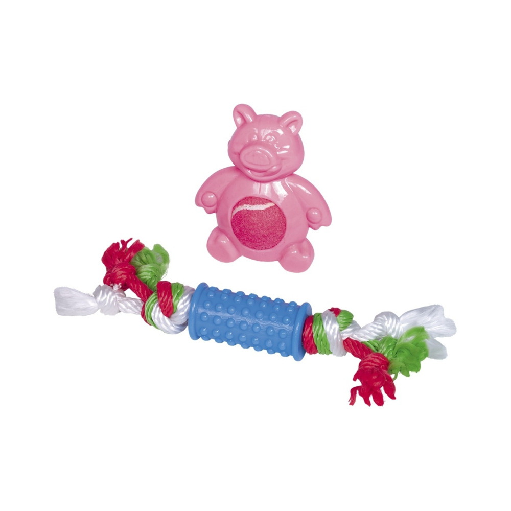 Nobby Igračka set za štence rozi/plavi