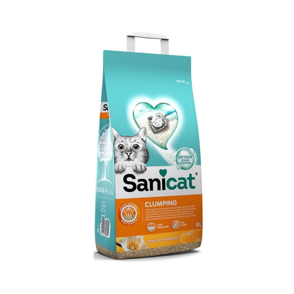 Sanicat Clumping Vanilija-Mandarina 8 L