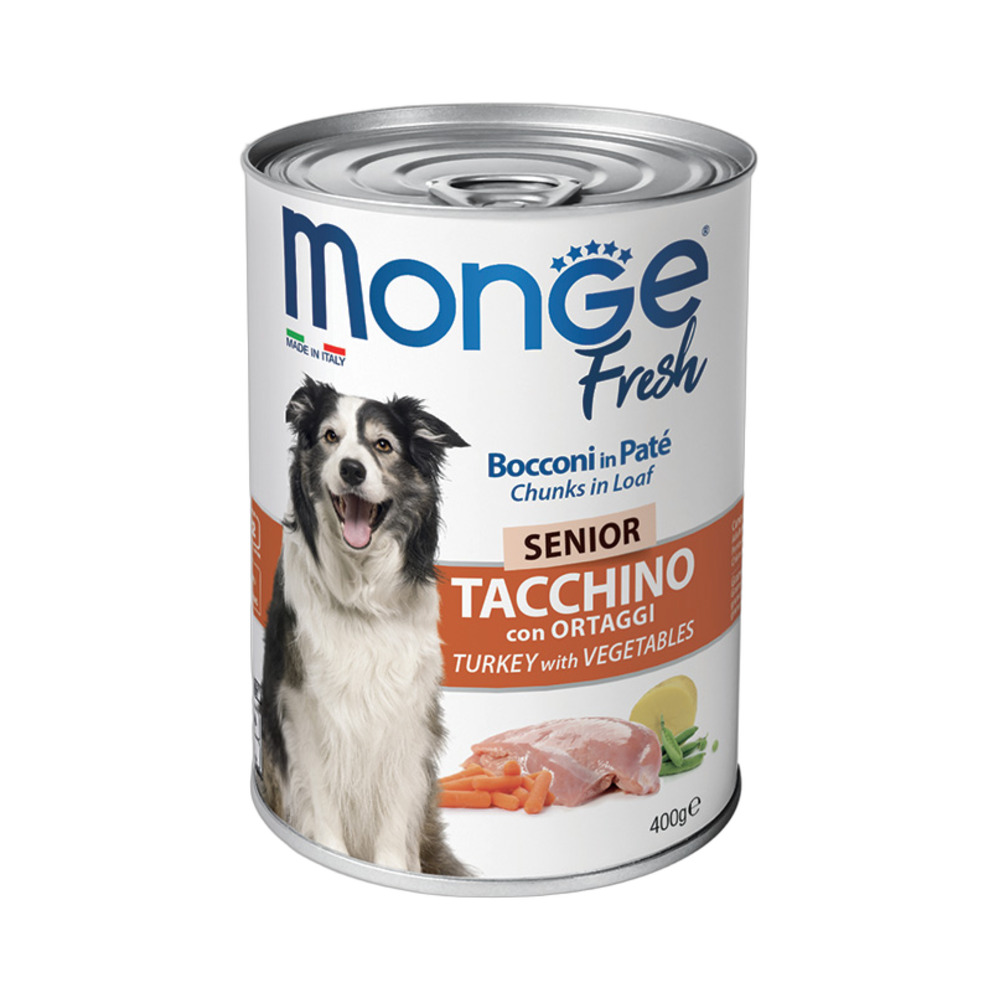 Monge Dog Fresh Senior Puretina i povrće 400g