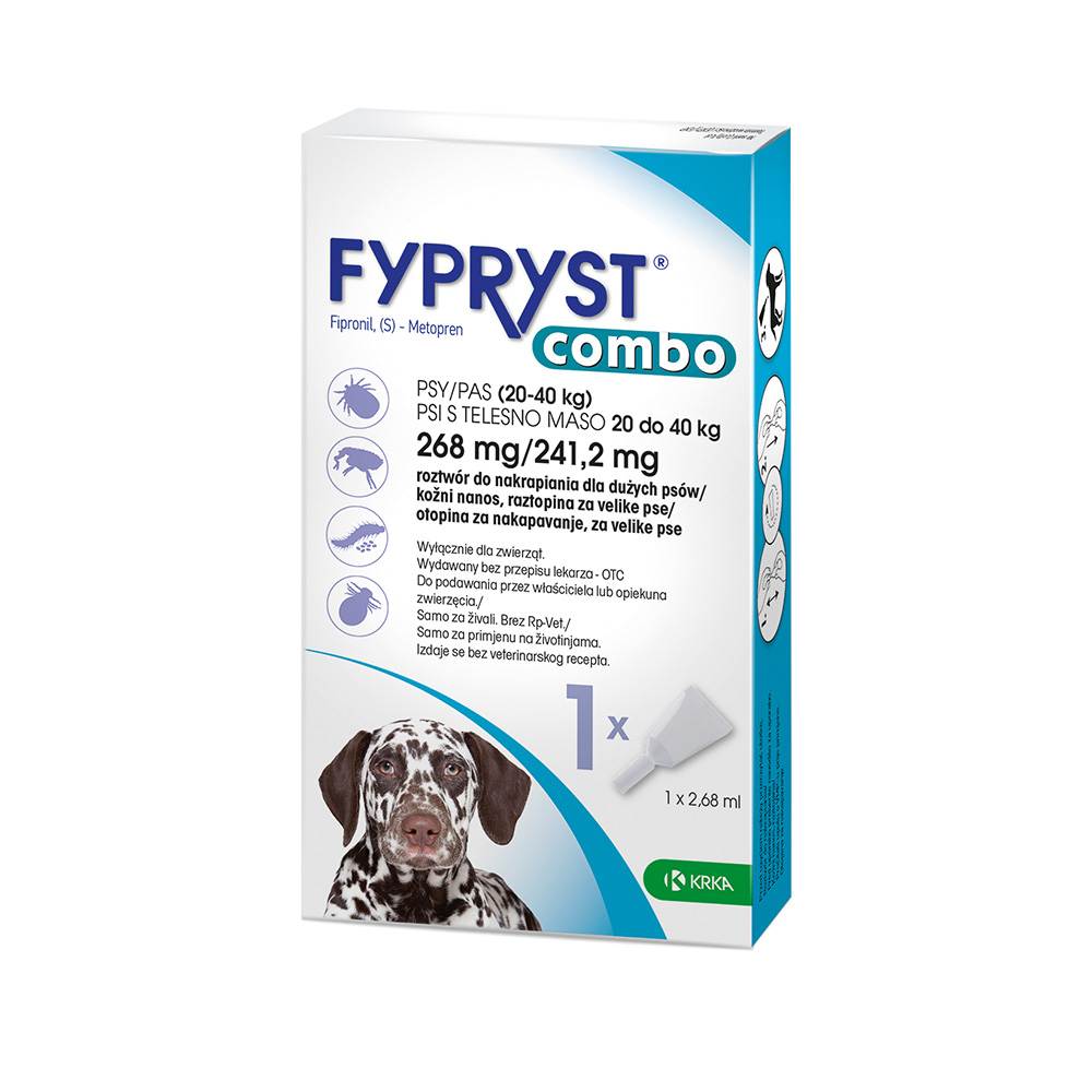KRKA Fypryst Combo pas 20-40kg 1x268mg