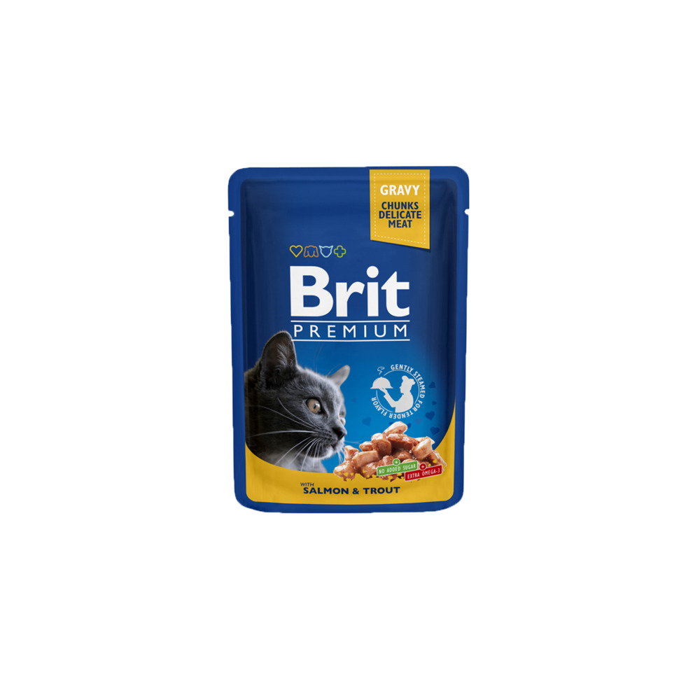 Brit Premium Cat losos i pastrva 100 g