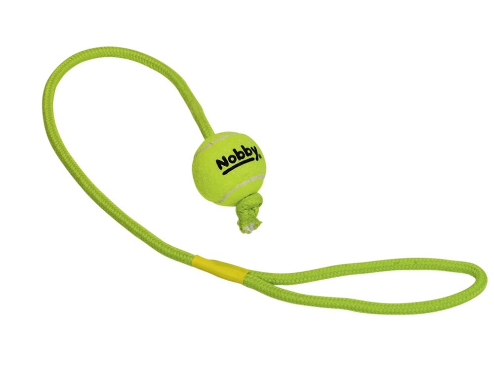 Nobby Igračka za pse teniska loptica sa užetom S