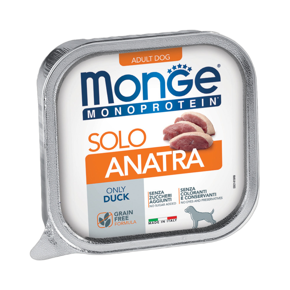 Monge dog PATE MONOPROT 100% patka 150g